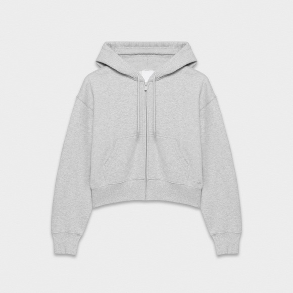 Aritzia Sweaters - Aritzia Bellezza Cropped Zip-Up Hoodie